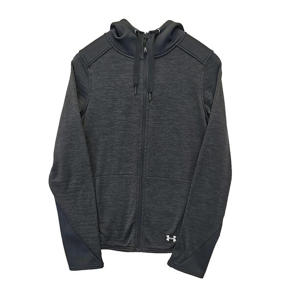 Under Armour Womens UA Swacket Sz M Hooded Full Zip Activewear Jacket Athletic - Picture 2 of 8